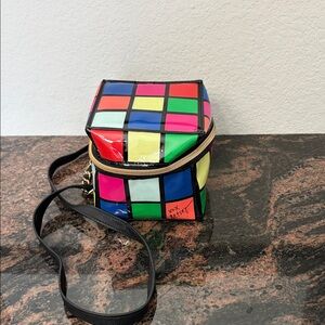 XXO Betsey Johnson Vibrant Multicolor Cube Bag (Rubik)